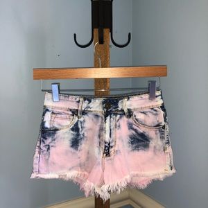 BULLHEAD DENIM high rise short PINK SIZE 0